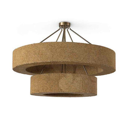 Palecek Monterey 16 Light 51" Wide Beaded Ring Chandelier