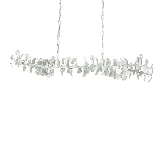 Palecek Eucalyptus 10 Light 61" Wide Linear Chandelier