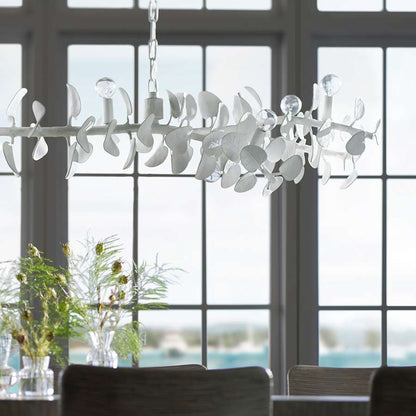 Palecek Eucalyptus 10 Light 61" Wide Linear Chandelier