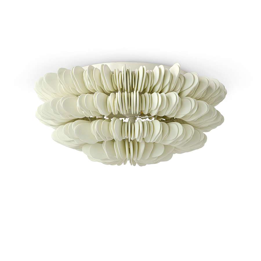 Palecek Hannah 2 Light 19" Wide Flush Mount Ceiling Fixture
