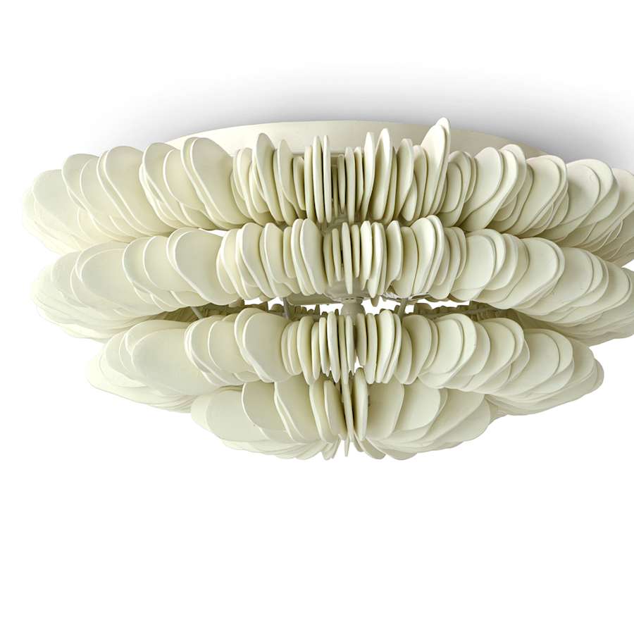 Palecek Hannah 2 Light 19" Wide Flush Mount Ceiling Fixture