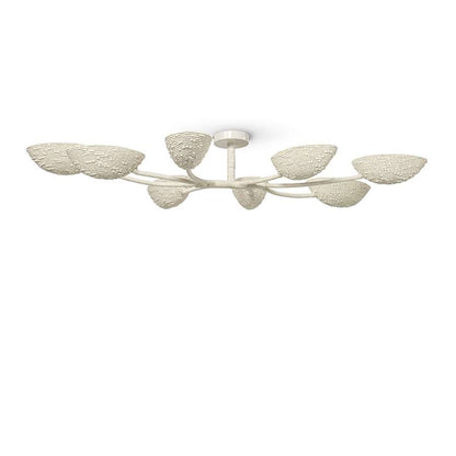 Palecek Delilah 8 Light 56" Wide Semi-Flush Linear Ceiling Fixture
