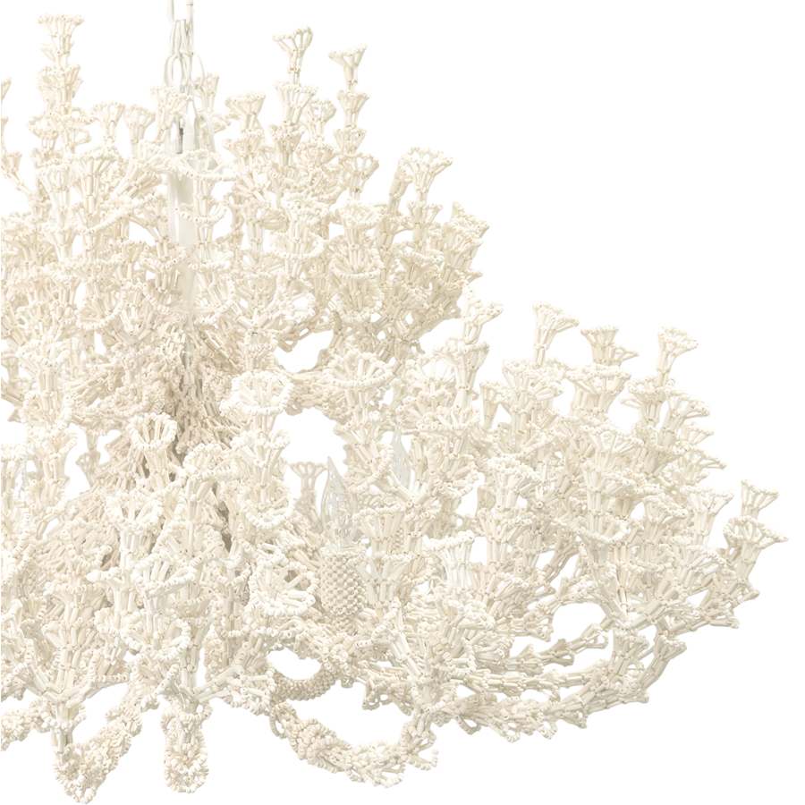 Palecek Seychelles 5 Light 44" Wide Beaded Chandelier