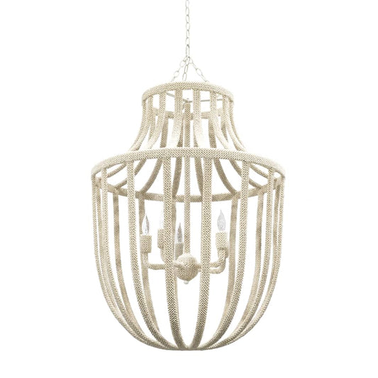 Palecek Paloma 5 Light 28" Wide Beaded Empire Chandelier
