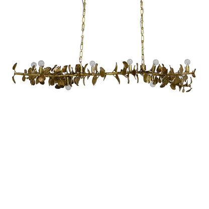 Palecek Eucalyptus 10 Light 61" Wide Linear Chandelier