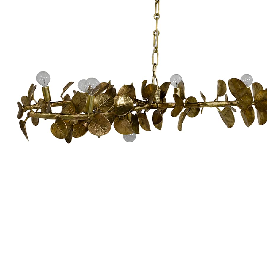 Palecek Eucalyptus 10 Light 61" Wide Linear Chandelier