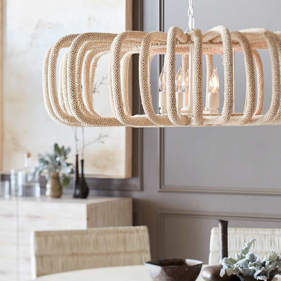 Palecek Corey 5 Light 40" Wide Pendant
