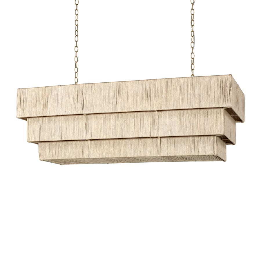 Palecek Everly 3 Light 48" Wide Linear Chandelier