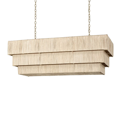 Palecek Everly 3 Light 48" Wide Linear Chandelier