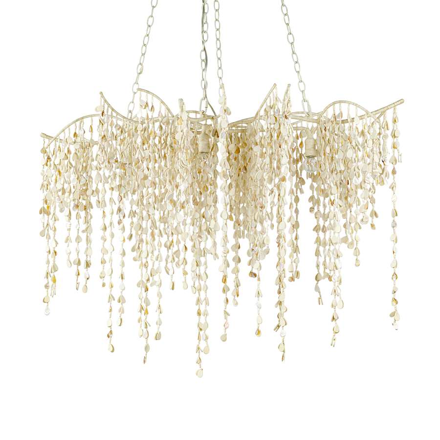 Palecek Calabria 4 Light 48" Wide Beaded Chandelier