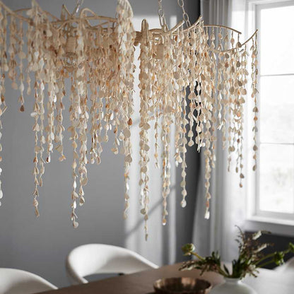 Palecek Calabria 4 Light 48" Wide Beaded Chandelier