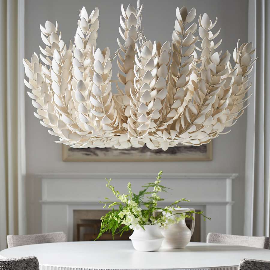 Palecek Coco Magnolia 4 Light 43" Wide Chandelier