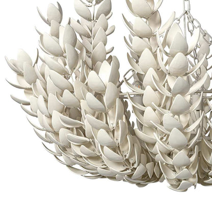 Palecek Coco Magnolia 4 Light 43" Wide Chandelier