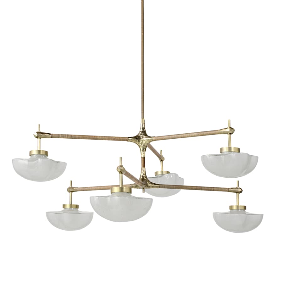 Palecek Cicero 6 Light 50" Wide Chandelier