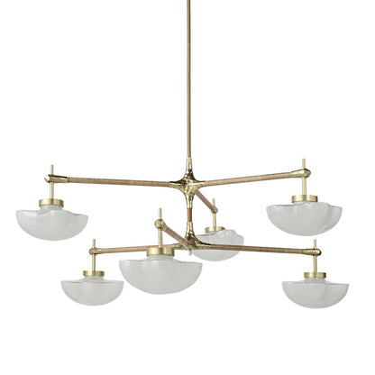 Palecek Cicero 6 Light 50" Wide Chandelier