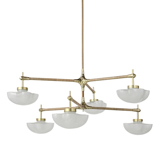 Palecek Cicero 6 Light 50" Wide Chandelier