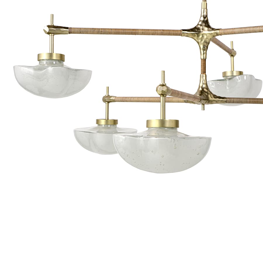 Palecek Cicero 6 Light 50" Wide Chandelier