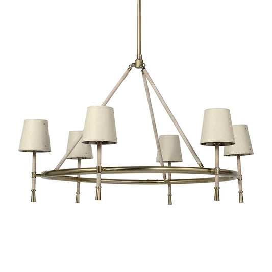 Palecek Hendrick 6 Light 43" Wide Ring Chandelier