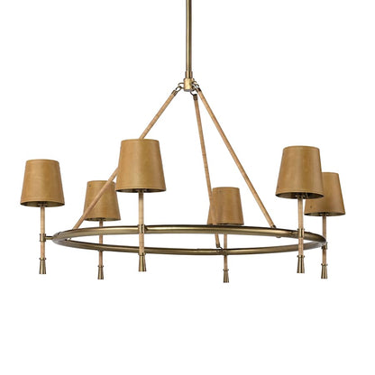 Palecek Hendrick 6 Light 43" Wide Ring Chandelier