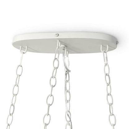 Palecek Selita 4 Light 49" Wide Beaded Ring Chandelier