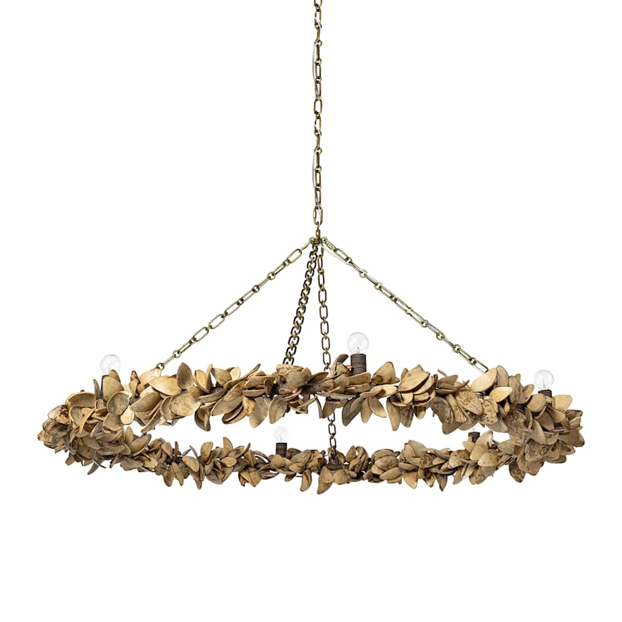Palecek Siena 4 Light 55" Wide Ring Chandelier