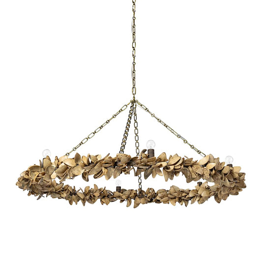 Palecek Siena 4 Light 55" Wide Ring Chandelier