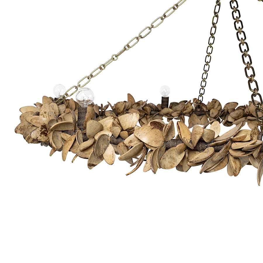 Palecek Siena 4 Light 55" Wide Ring Chandelier