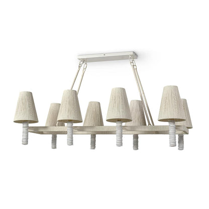 Palecek Lassiter 8 Light 56" Wide Linear Chandelier