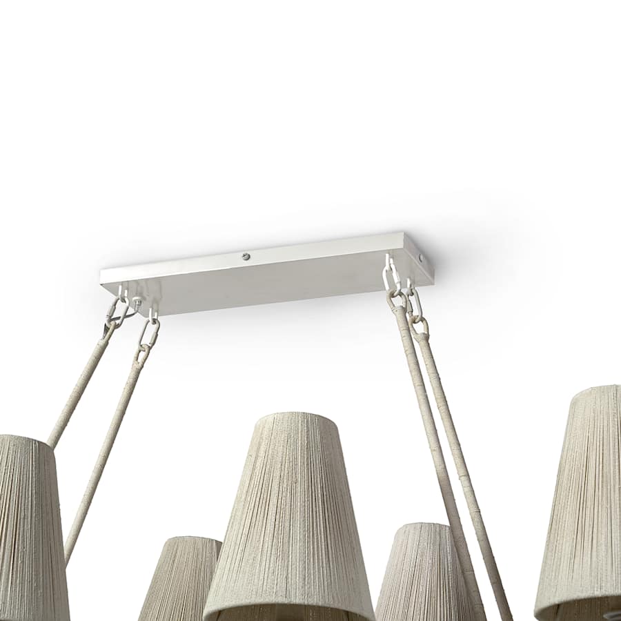 Palecek Lassiter 8 Light 56" Wide Linear Chandelier