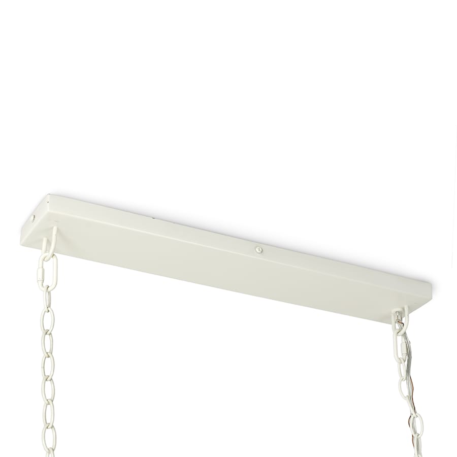 Palecek Raya 3 Light 51" Wide Beaded Linear Chandelier