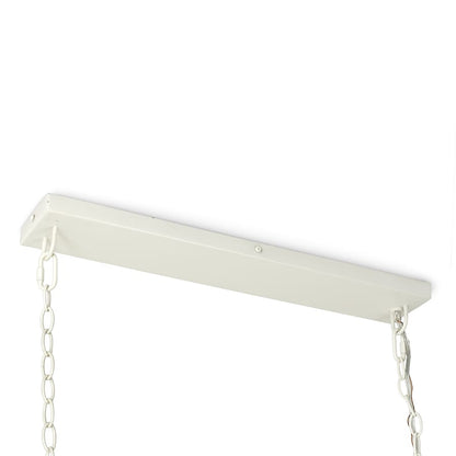 Palecek Raya 3 Light 51" Wide Beaded Linear Chandelier