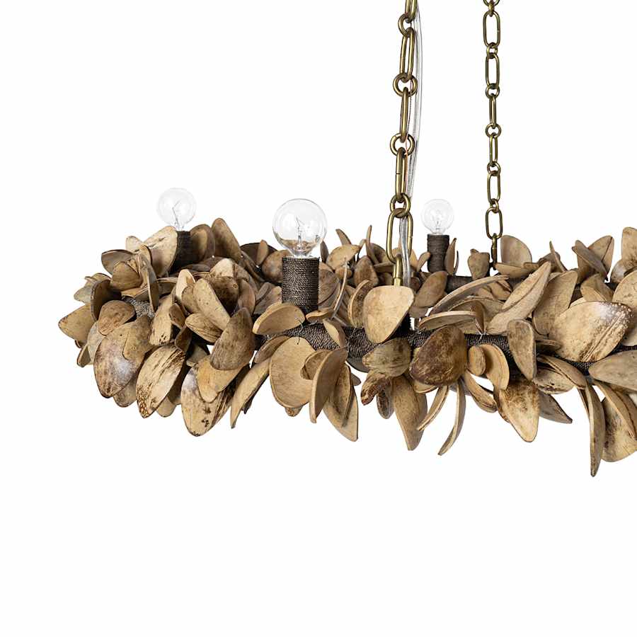 Palecek Siena 8 Light 61" Wide Ring Chandelier