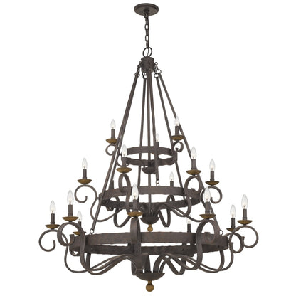 Quoizel Noble 18 Light 48" Wide Taper Candle Chandelier