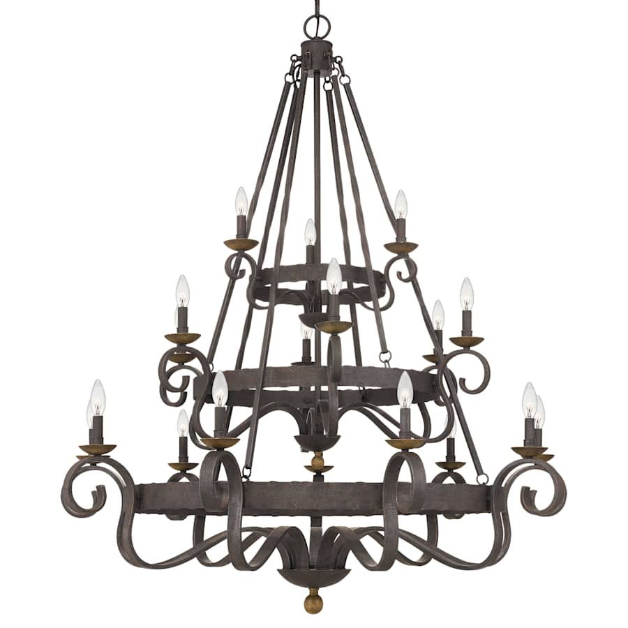 Quoizel Noble 18 Light 48" Wide Taper Candle Chandelier