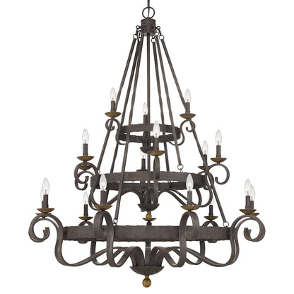 Quoizel Noble 18 Light 48" Wide Taper Candle Chandelier