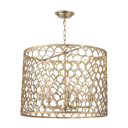 Regina Andrew Cabana 5 Light 23" Wide Pillar Candle Drum Chandelier