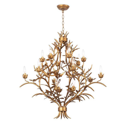 Regina Andrew Trillium 15 Light 34" Wide Candle Style Chandelier