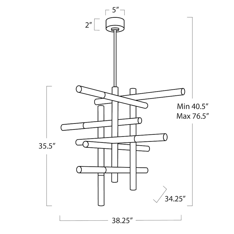 Regina Andrew Cass 8 Light 39" Wide LED Chandelier