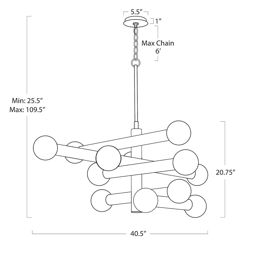 Regina Andrew Dion 12 Light 41" Wide LED Chandelier