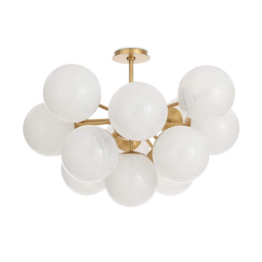Regina Andrew Shine 13 Light 34" Wide Semi-flush Ceiling Fixture