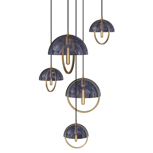 Robert Abbey Mavisten Edition Copernica 5 Light 30" Wide LED Multi Light Pendant