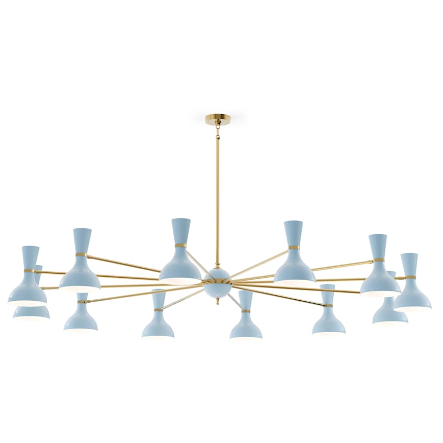 Robert Abbey Clare 12 Light 76" Wide Chandelier
