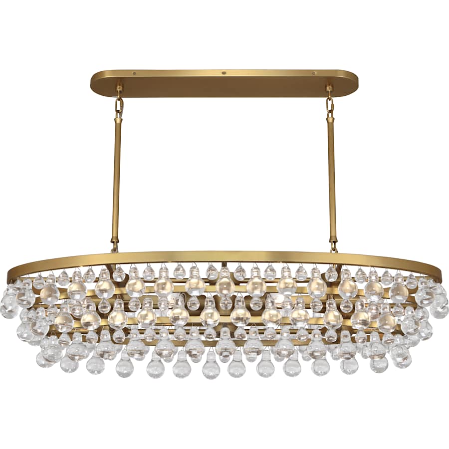 Robert Abbey Bling 8 Light 43" Wide Linear Chandelier
