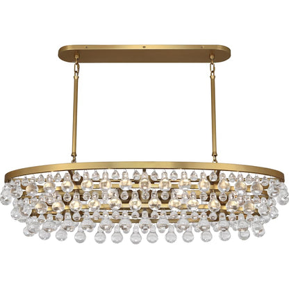 Robert Abbey Bling 8 Light 43" Wide Linear Chandelier