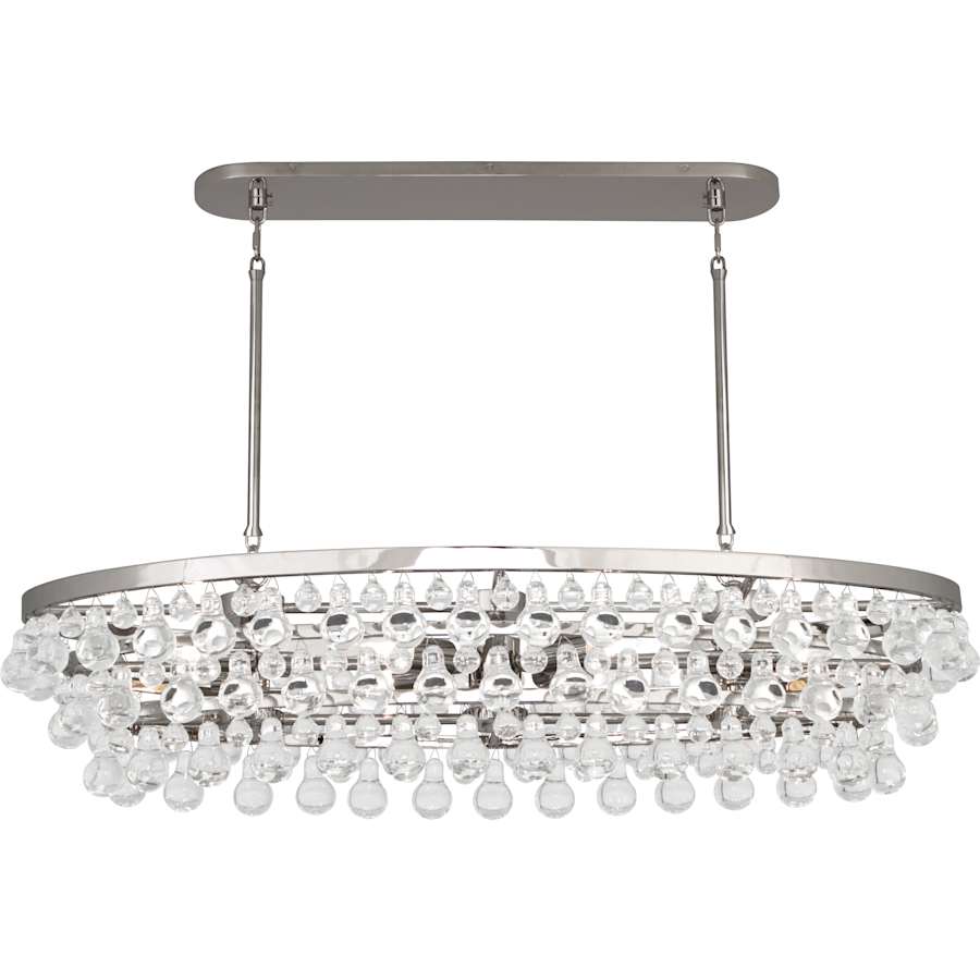 Robert Abbey Bling 8 Light 43" Wide Linear Chandelier