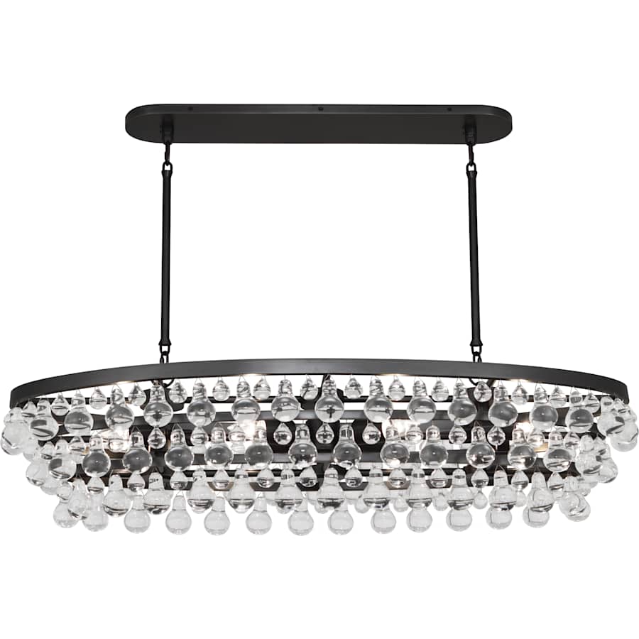 Robert Abbey Bling 8 Light 43" Wide Linear Chandelier