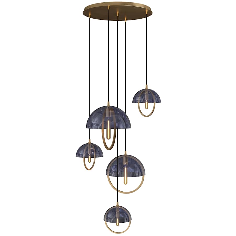 Robert Abbey Mavisten Edition Copernica 5 Light 30" Wide LED Multi Light Pendant