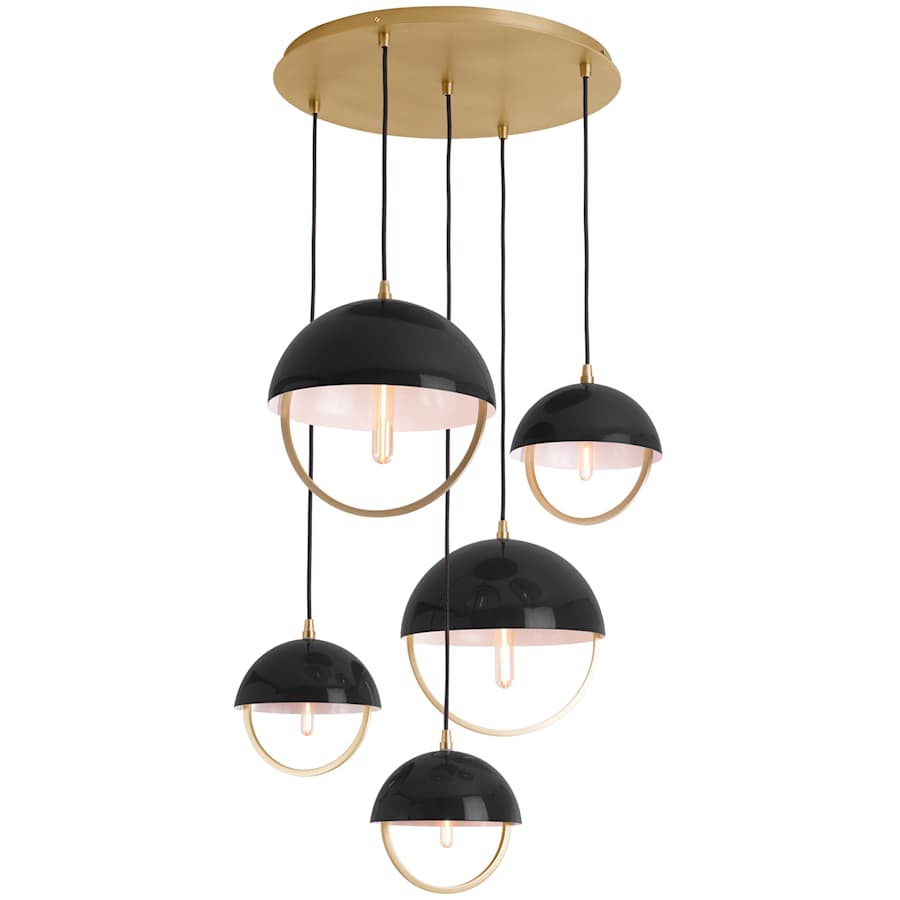 Robert Abbey Mavisten Edition Copernica 5 Light 30" Wide LED Multi Light Pendant