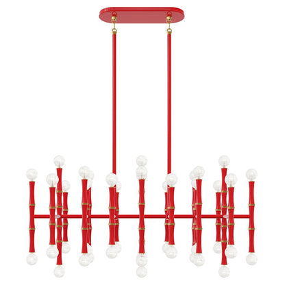 Robert Abbey Kane 42 Light 38" Wide Abstract Chandelier