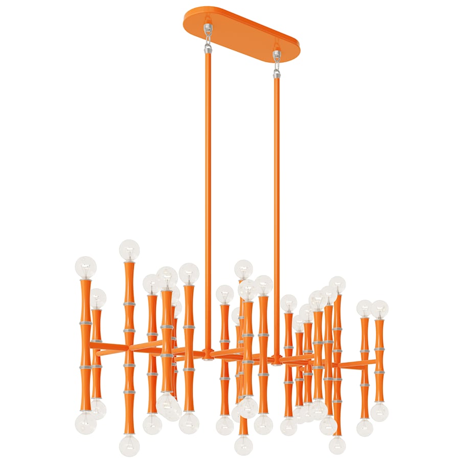 Robert Abbey Kane 42 Light 38" Wide Linear Chandelier